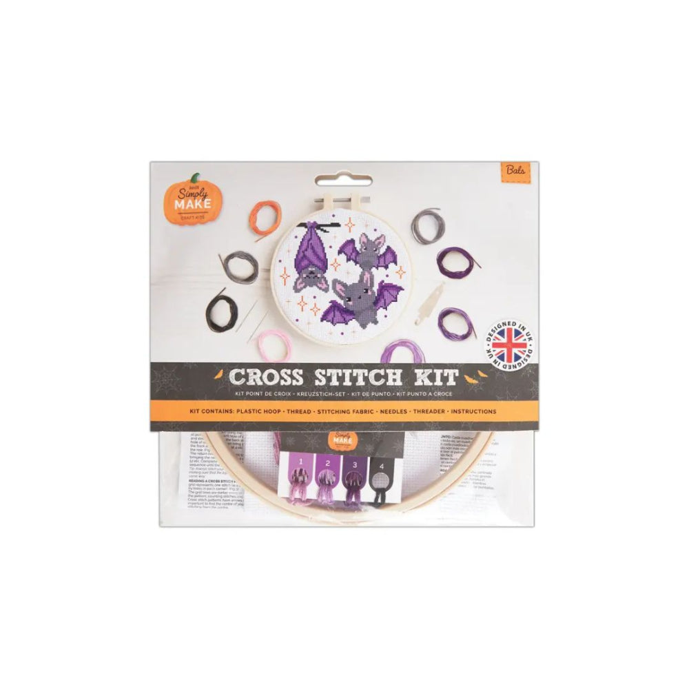 Halloween Bat Cross Stitch Kit