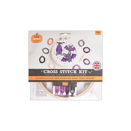 Halloween Bat Cross Stitch Kit