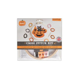 Halloween Pumpkin and Cat Cross Stitch Kit