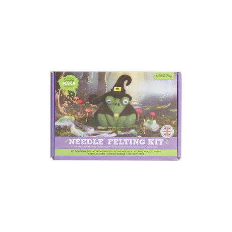 Halloween Witch Frog Needle Felting Kit