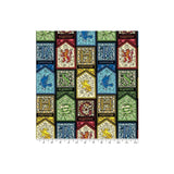 Harry Potter Fabric Houses Stained Glass