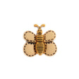 Hemline Butterfly Buttons Yellow