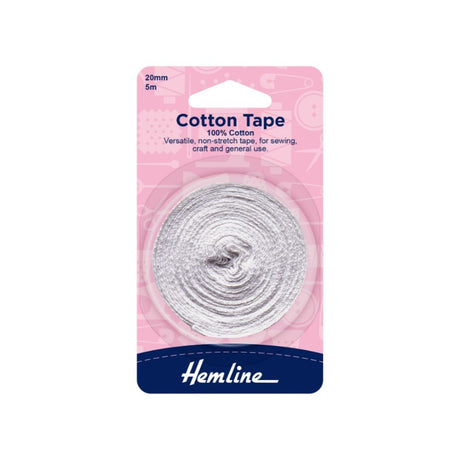 Hemline Cotton Tape 20 mm