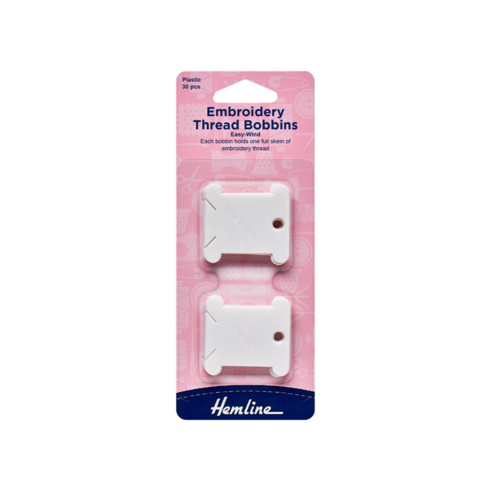 Hemline Embroidery Thread Plastic Bobbins