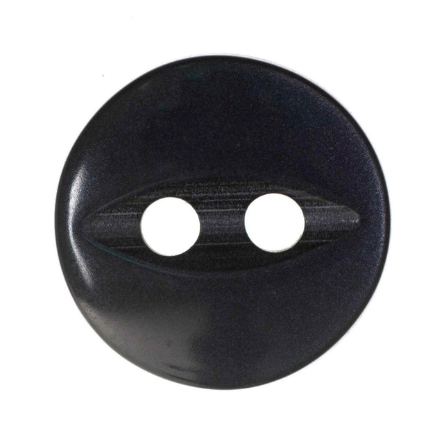 Hemline Fish Eye Buttons 11.25 mm Navy