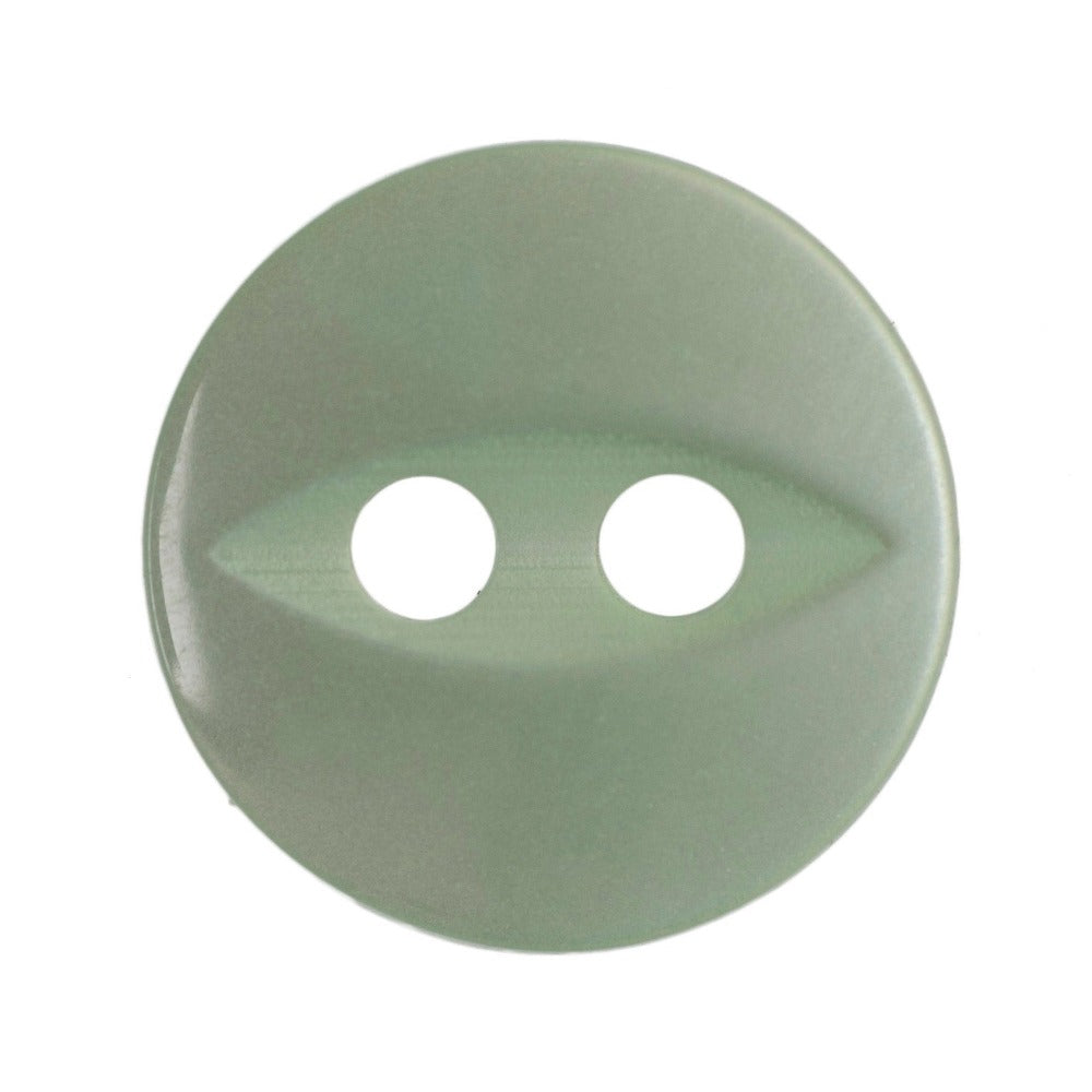 Hemline Fish Eye Buttons 11.25 mm Pale Green