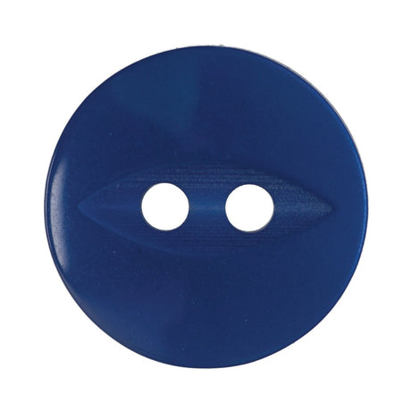 Hemline Fish Eye Buttons 13.75 mm Blue