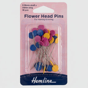 Hemline Flower Head Pins