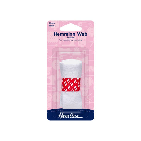 Hemline Fusible Hemming Web White 5 mtr