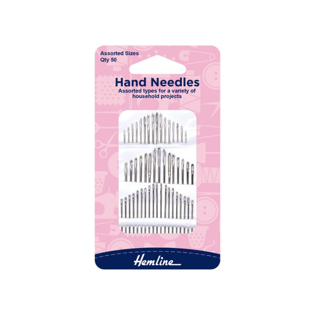Hemline Hand Needles Assortment Pack of 50