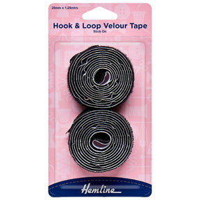Hemline Hook and Loop Tape Black