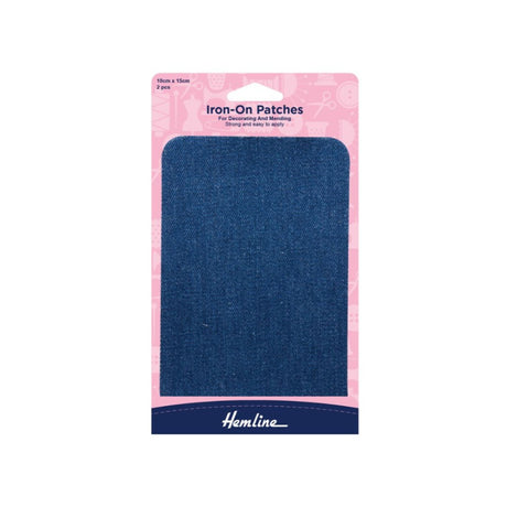 Hemline Iron on Patches Denim 