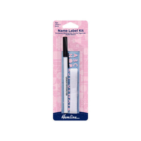 Hemline Name Label Kit with Pen and Stencil