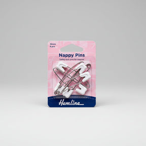 Hemline Nappy Pins 56 mm Pack of 6