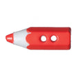 Hemline Pencil Shaped Button Red