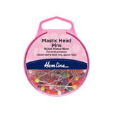 Hemline Plastic Head Nickel Pins