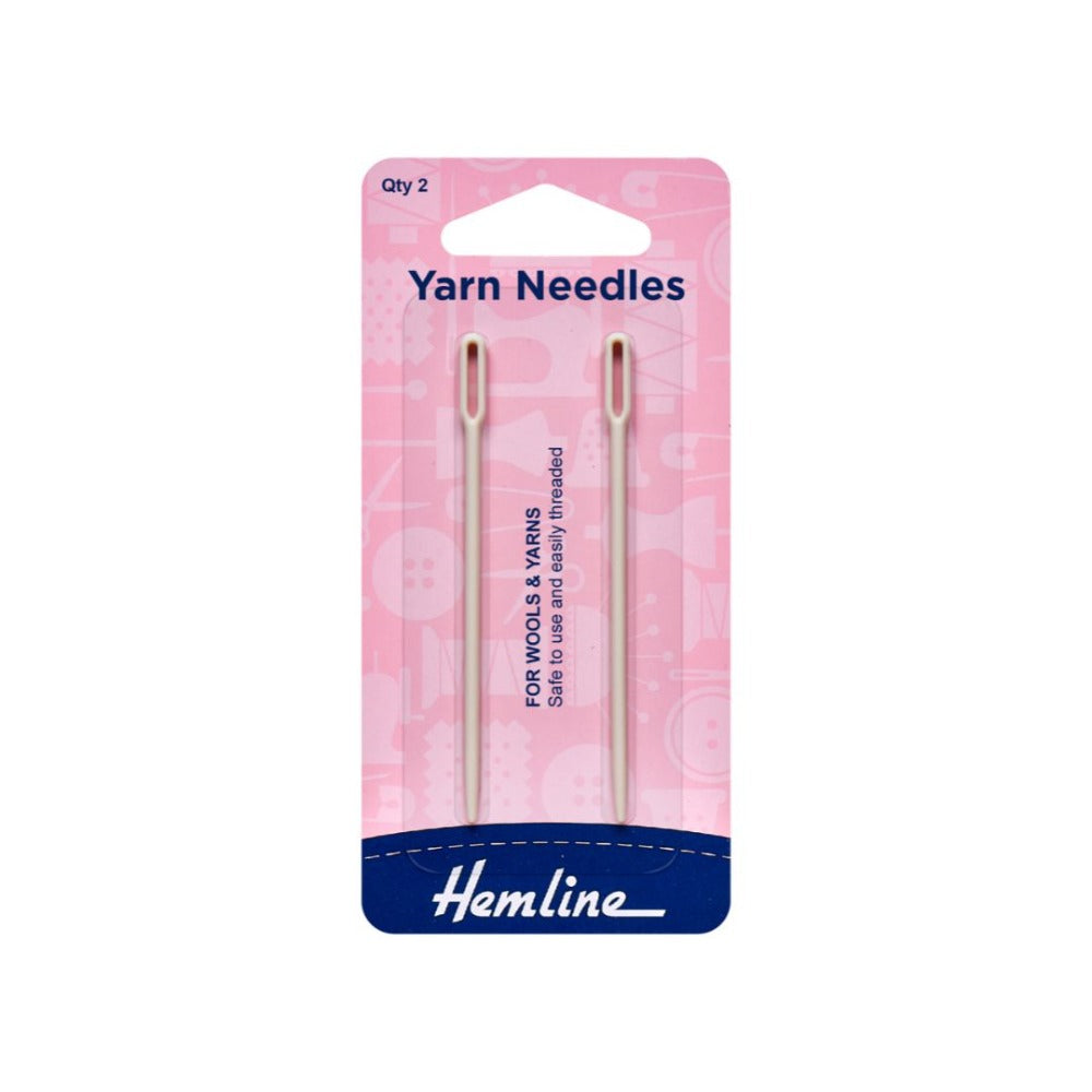 Hemline Plastic Wool Needles Pack of 2