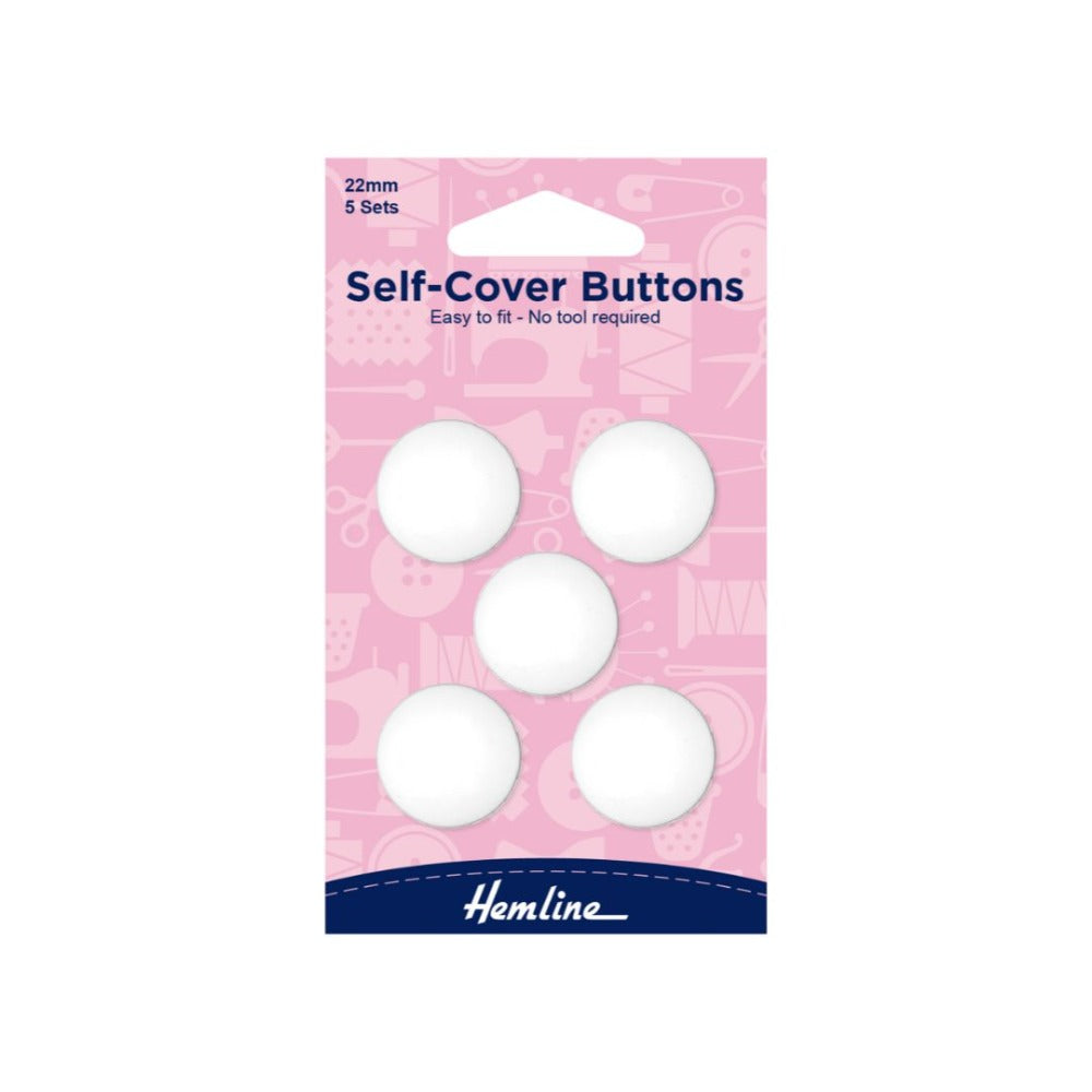 Hemline Self Cover Buttons 22 mm