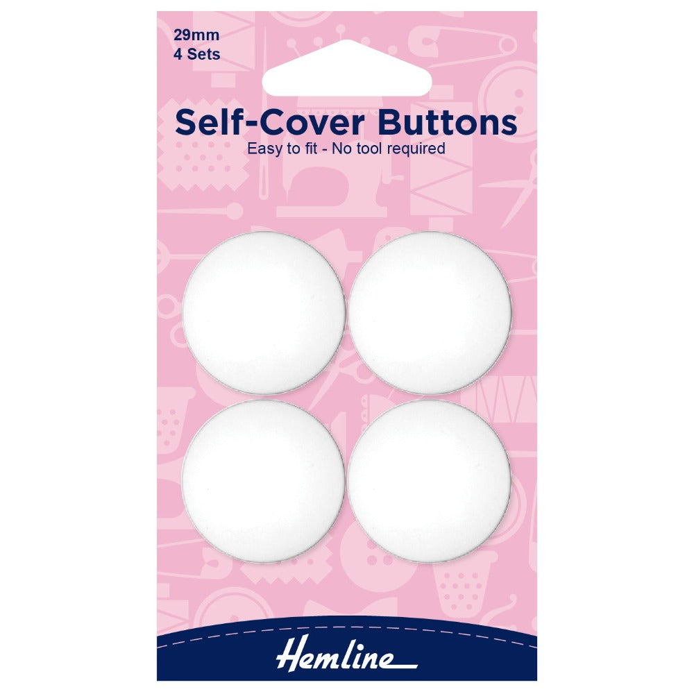 Hemline Self Cover Buttons 29 mm