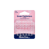 Hemline Sew on Clear Invisible Snap Fasteners