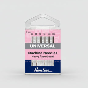 Hemline Universal Sewing Machine Needles Heavy Assortment