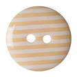 Hemline Stripey Buttons Lemon 15 mm Pack of 6