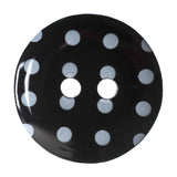 Hemline Spotty Buttons Size 15 mm Black
