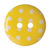 Hemline Spotty Buttons Size 15 mm Yellow