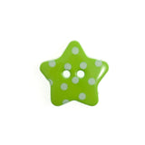 Hemline Star Buttons Green
