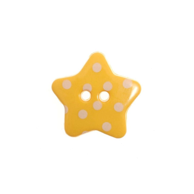 Hemline Star Buttons Yellow