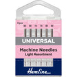 Hemline Universal Sewing Machine Needles Fine Pack of 6