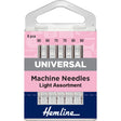 Hemline Universal Sewing Machine Needles Fine Pack of 6