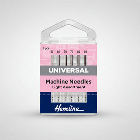 Hemline Universal Sewing Machine Needles Fine Pack of 6
