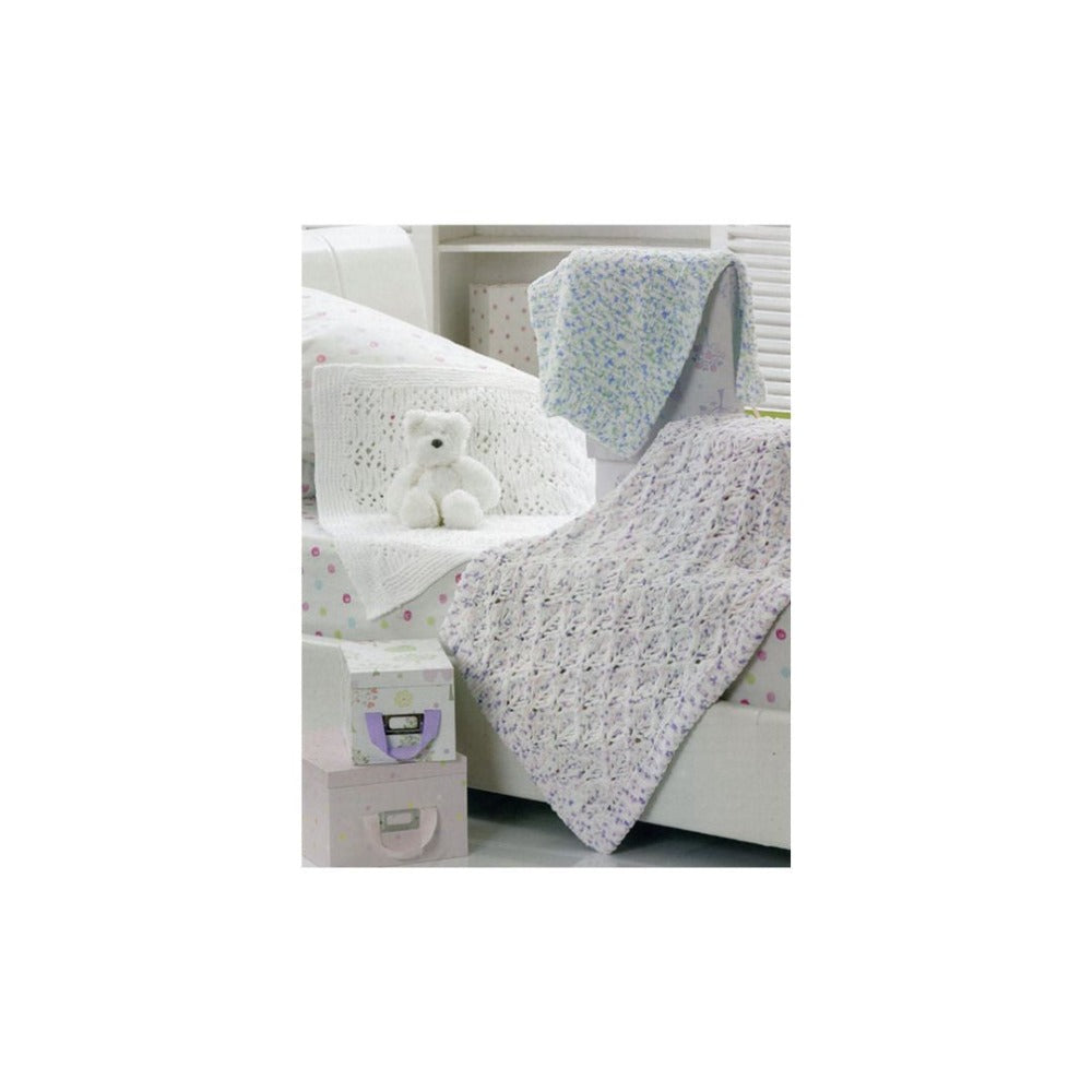 James Brett Baby Blanket Knitting Pattern JB197