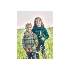 James C Brett Kids Chunky Sweater Knitting Pattern JB801
