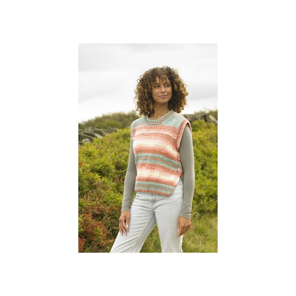 James C Brett Chunky Slipover Knitting Pattern JB1000