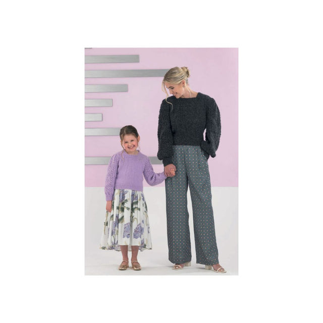 James C Brett Elegance Sweater DK Knitting Pattern JB991