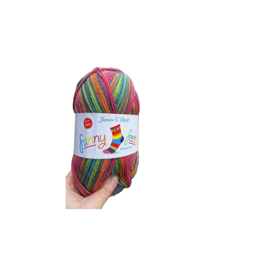 James C Brett Funny Feetz 4 Ply Yarn