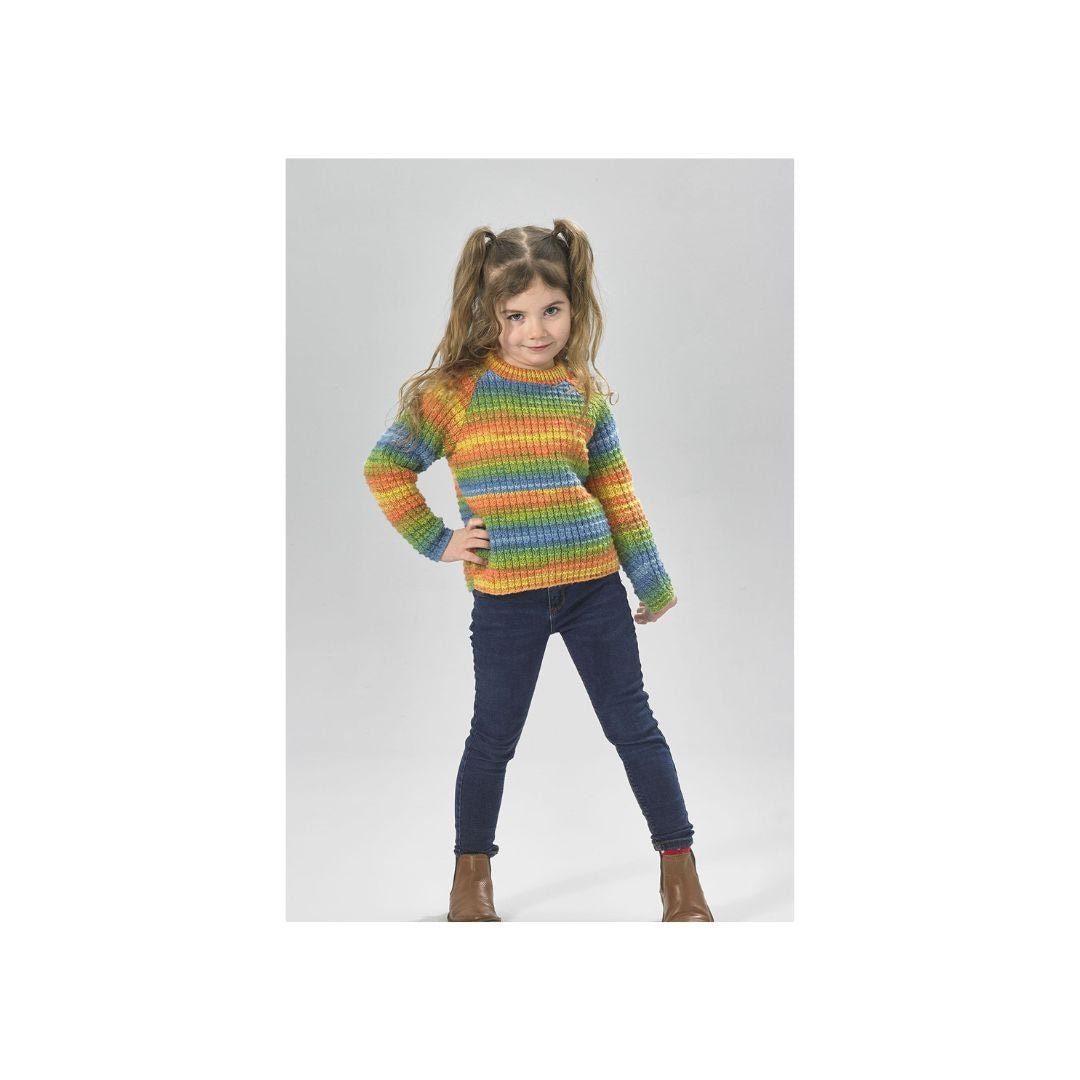 James C Brett Kids DK Sweater Knitting Pattern JB903