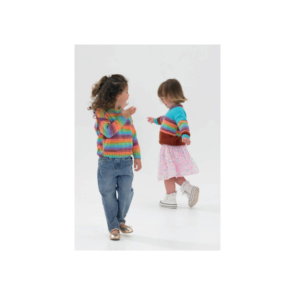 James C Brett Kids Sweater DK Knitting Pattern JB983