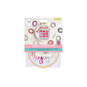 Jar of Hearts Cross Stitch Kit