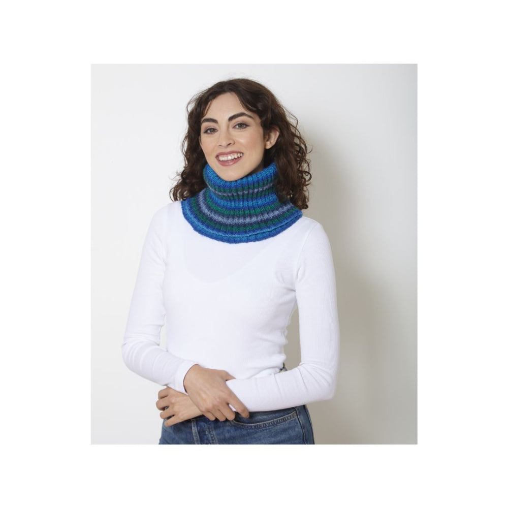 King Cole Neck Roll 4 Ply Knitting Pattern 6278