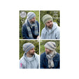 King Cole Chunky Mens Hat and Scarf Knitting Pattern 4608