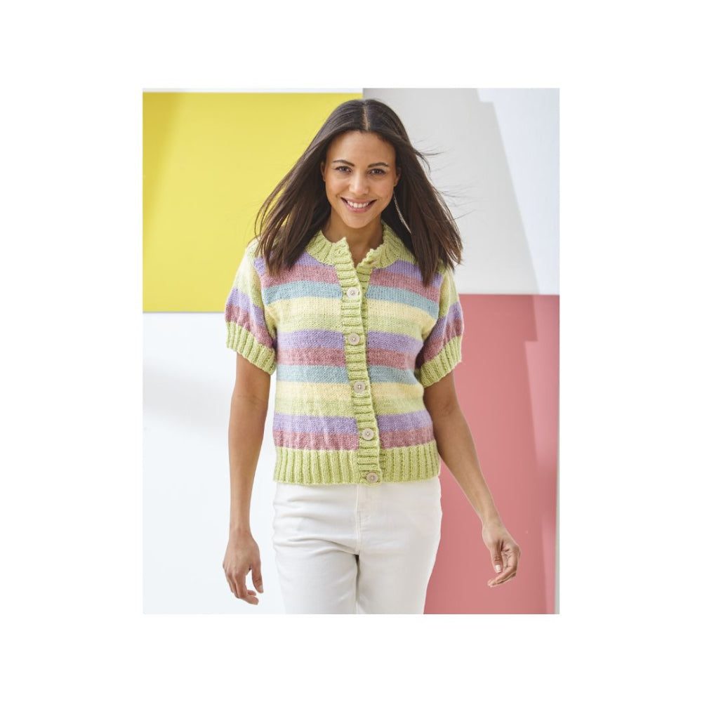 King Cole Aran Cardigan Knitting Pattern 6572