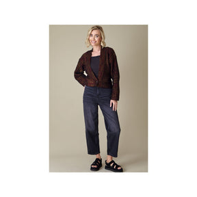 King Cole Firefly Aran Cardigan Knitting Pattern 6446