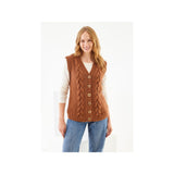 King Cole Aran Waistcoat Knitting Pattern 6426