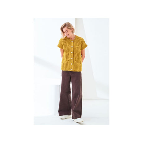 King Cole Aran Waistcoat Knitting Pattern 6507