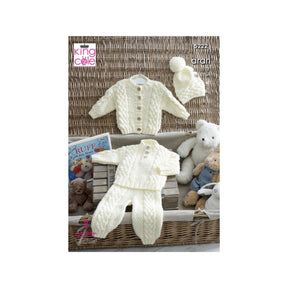 King Cole Baby Aran Knitting Pattern 5222