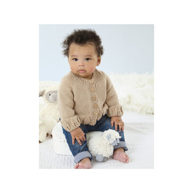 King Cole Baby Cardigan DK Knitting Pattern 6545