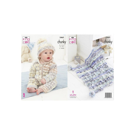 King Cole Baby Chunky Knitting Pattern 5465